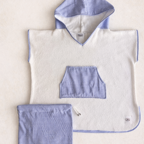 . Poncho Toalla Azul