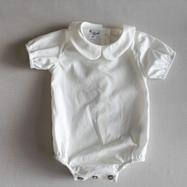 Pañalerito Blanco Manga Corta